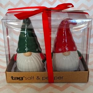 New - Christmas Gnome Salt and Pepper Shakers